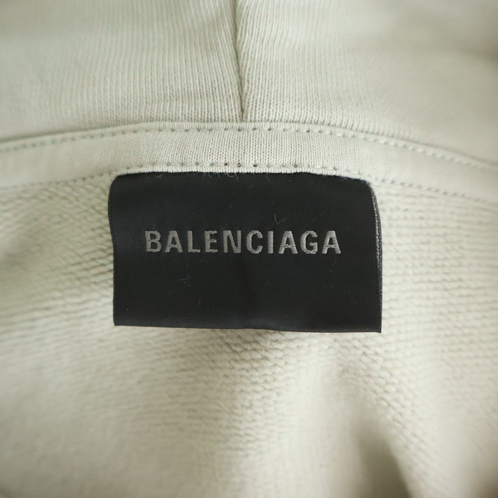 BALENCIAGA(バレンシアガ) ロゴエンブロイダリー フーデッド プルオーバー スウェット パーカー ベージュ 674986 TLVL8