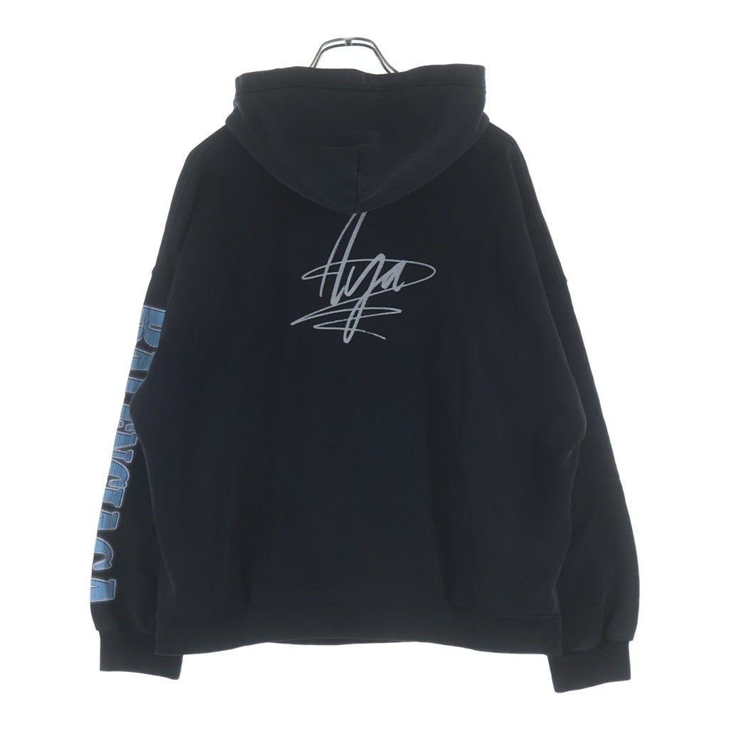 BALENCIAGA(バレンシアガ) MUSIC AYA NAKAMURA MERCH HOODIE WIDE FIT アヤナカムラ プリントデザイン フーデッド プルオーバー パーカー ブラック 675003 TMV85