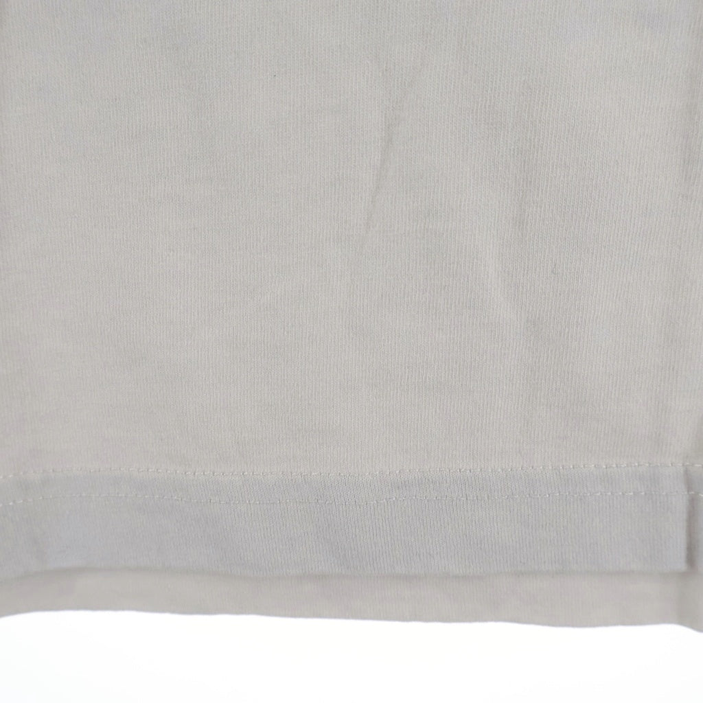 BALENCIAGA(バレンシアガ) ロゴエンブロイダリー クルーネック 半袖Tシャツ カットソー ベージュ 764235 TSV09