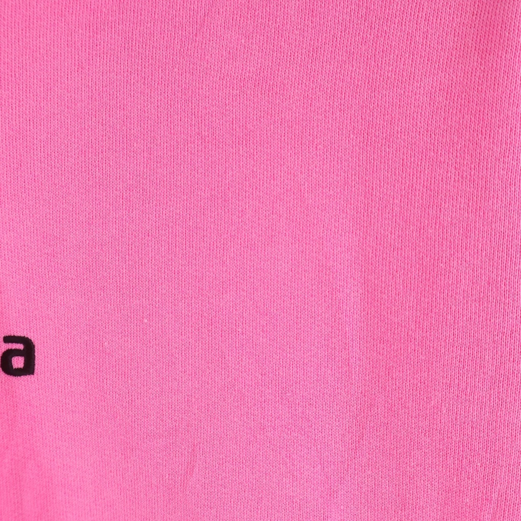 BALENCIAGA(バレンシアガ) SOCCER HOODIE ロゴエンブロイダリー フーデッド プルオーバー スウェット パーカー ピンク 641529 TJVB1