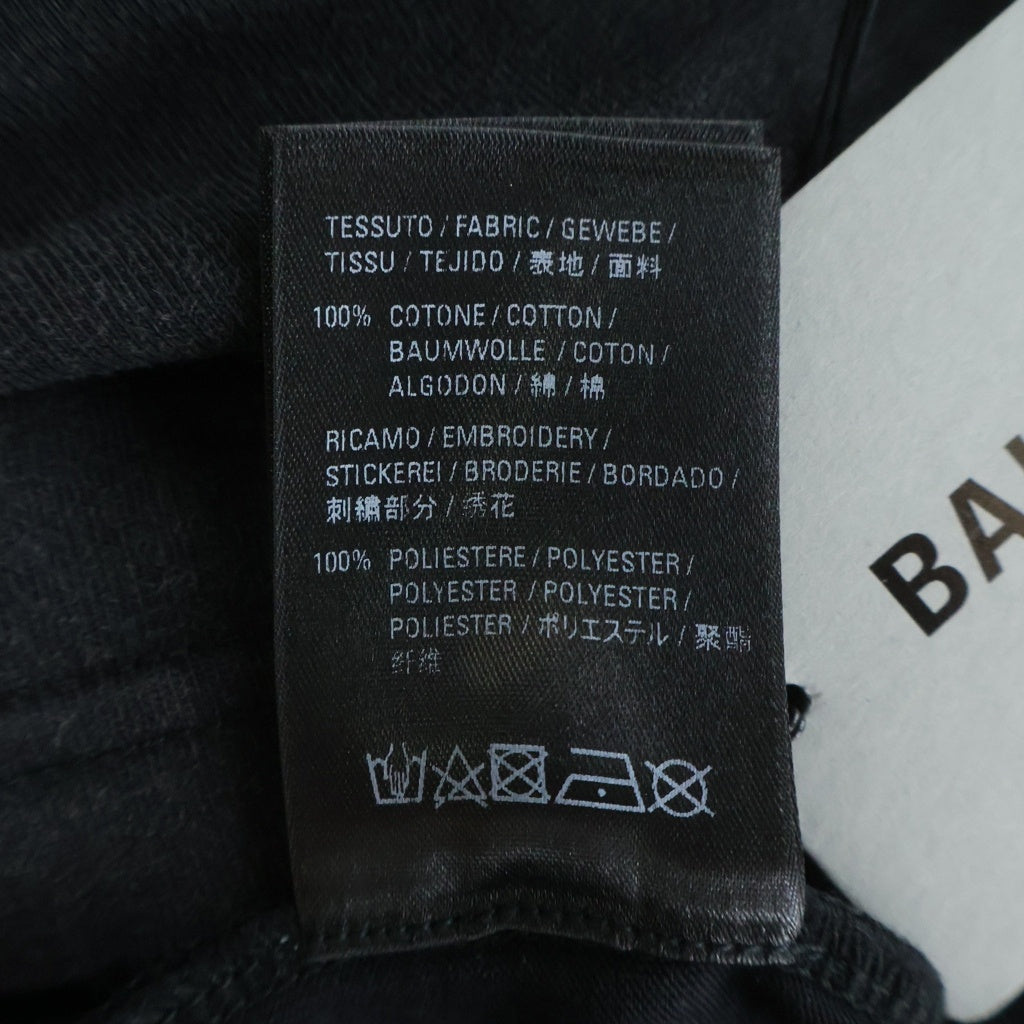 BALENCIAGA(バレンシアガ) ×RAMMSTEIN ラムシュタイン プリントデザイン クルーネック 半袖Tシャツ カットソー ブラック 670943 TLV51