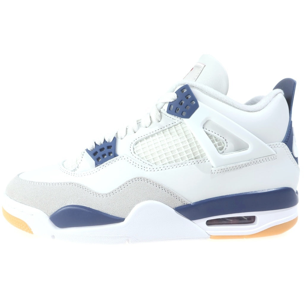 NIKE SB(ナイキエスビー) AIR JORDAN 4 RETRO SP SUMMIT WHITE DR5415-100 エアジョーダン レトロ ハイカットスニーカー ホワイト/ネイビー US9/27cm