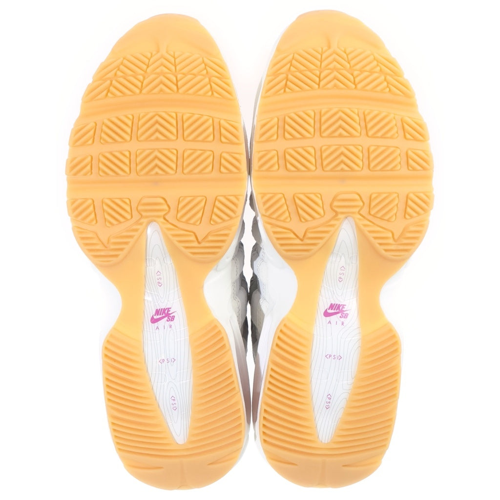 NIKE SB(ナイキエスビー) AIR MAX 95 SUMMIT WHITE CACTUS FLOWER HF7545-100 エアマックス95 サミットホワイト カクタスフラワー ローカットスニーカー ホワイト/パープル US9/27cm