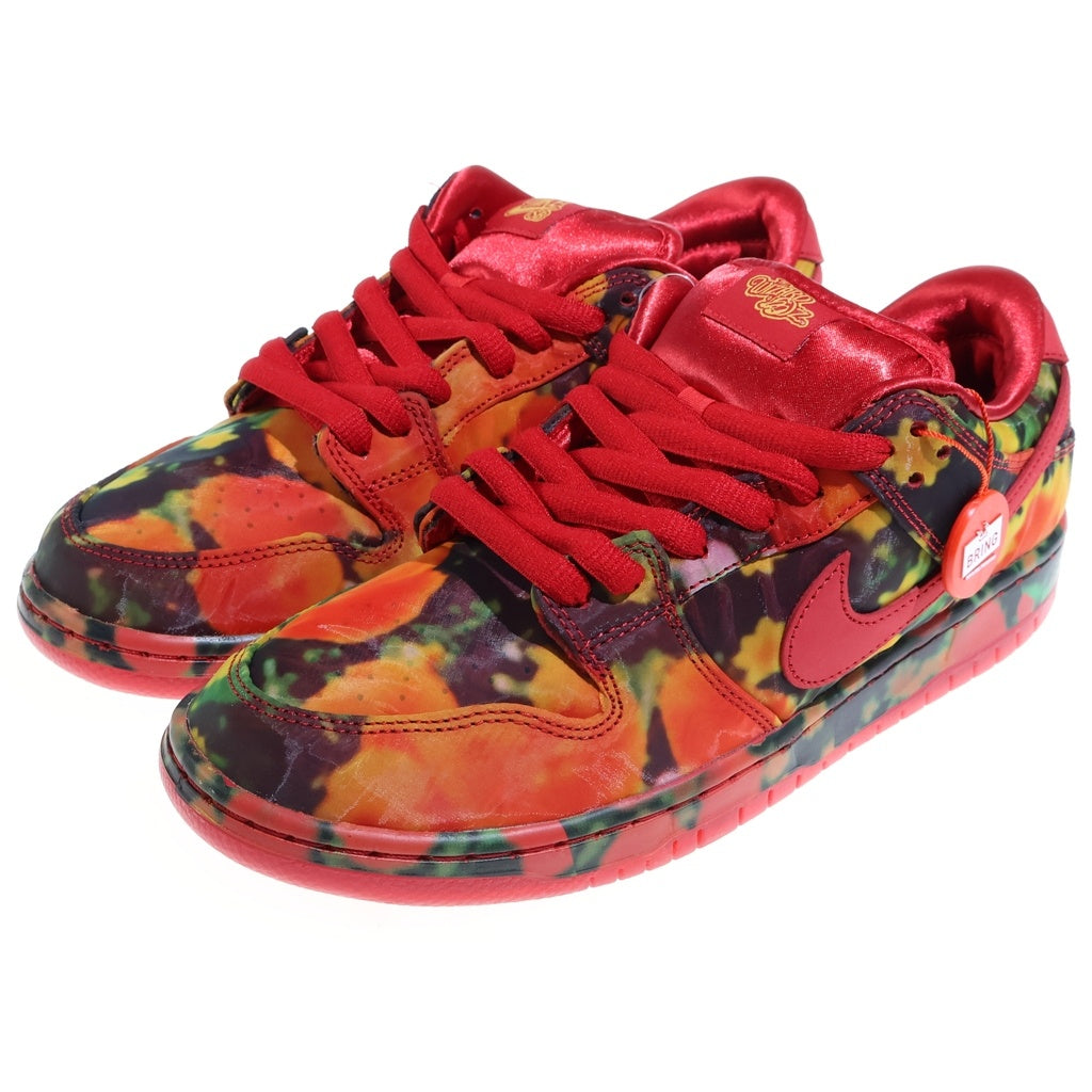 NIKE SB(ナイキエスビー) ×The Wizard of Oz DUNK LOW Poppy Field FZ1291-600 オズの魔法使い ダンク ポピーフィールド ローカットスニーカー レッド US9.5/27.5cm