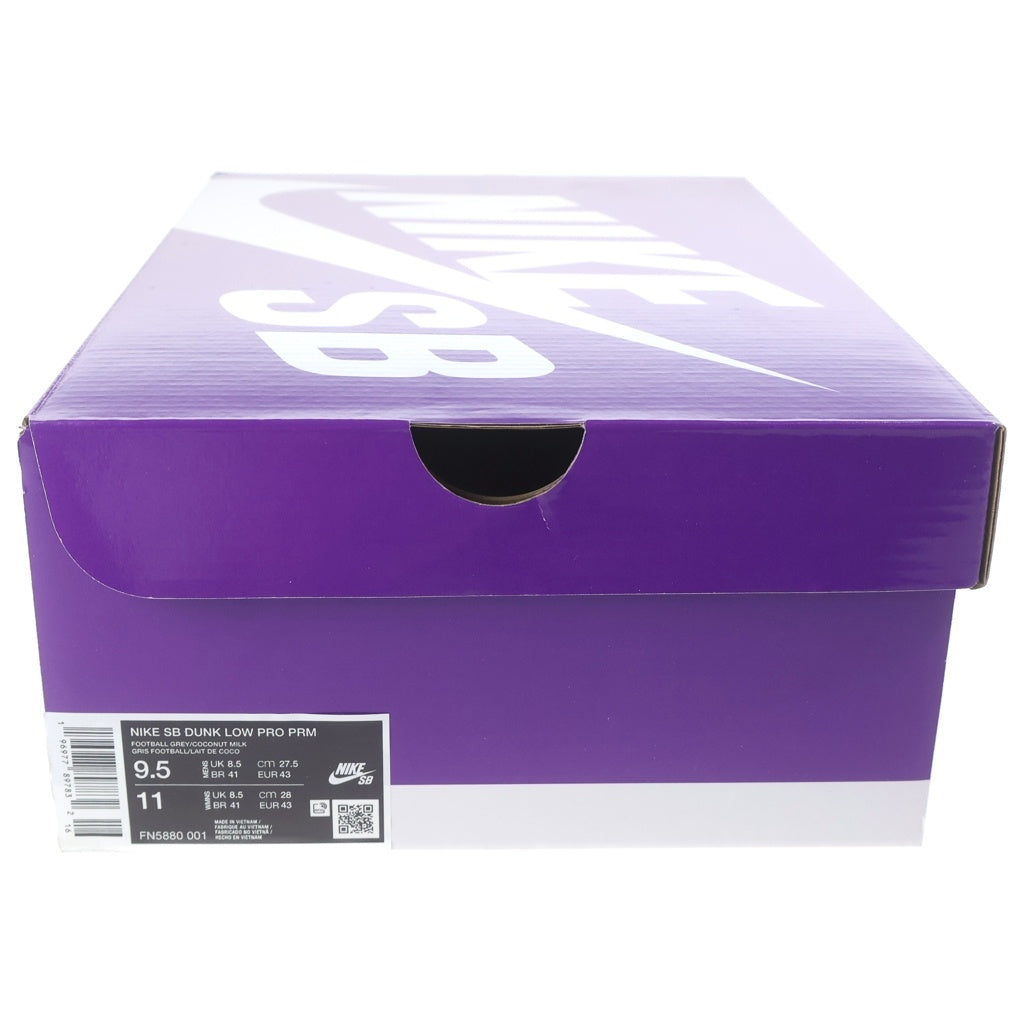 NIKE SB(ナイキエスビー) DUNK LOW PRM TOILE FN5880-001 ダンク トワレ ローカットスニーカー パープル US9.5/27.5cm