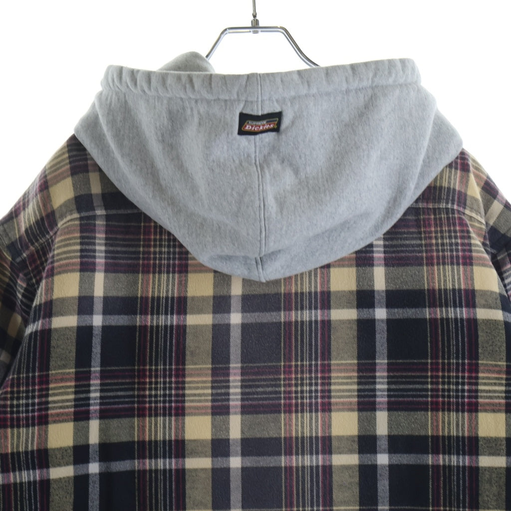 SUPREME(シュプリーム) 23AW ×Dickies Plaid Hooded Zip Up Shirt ディッキーズ プレイド フーディー ジップアップ シャツジャケット パーカー マルチ -