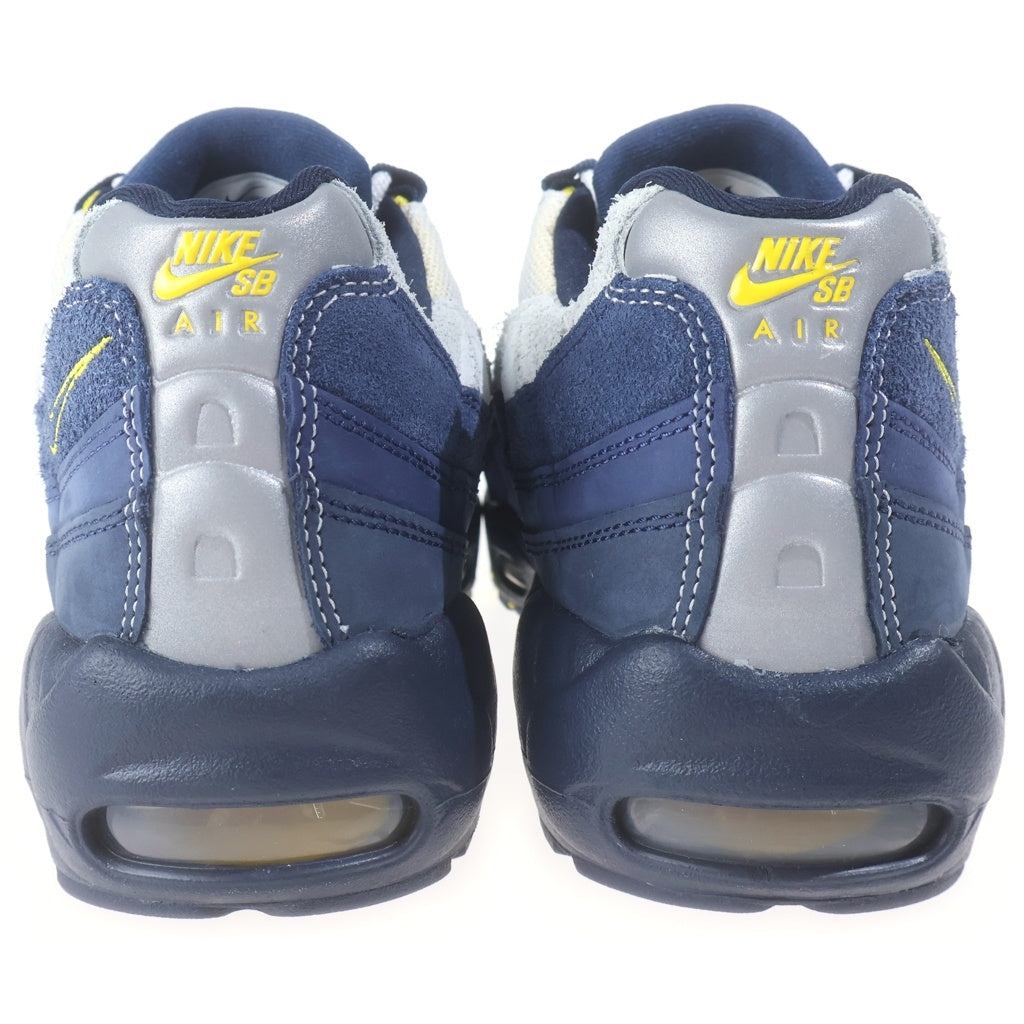 NIKE SB(ナイキエスビー) ×Eric Koston AIR MAX 95 Obsidian and Speed Yellow HQ8492-400 エリック コストン エアマックス95 ローカットスニーカー グレー/ネイビー US9.5/27.5cm