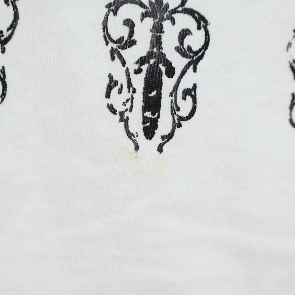 CHROME HEARTS(クロムハーツ) OLD S/S オールド 総柄ヴァインダガーデザイン クルーネック 半袖Tシャツ カットソー ホワイト