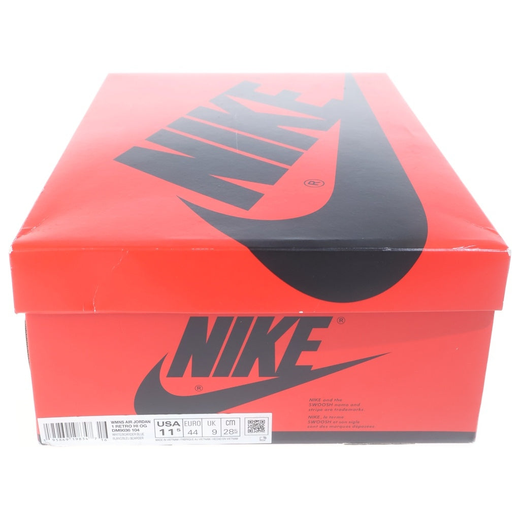 NIKE(ナイキ) WMNS AIR JORDAN 1 HIGH OG DENIM DM9036-104 ウィメンズ エアジョーダン1 デニム ハイカットスニーカー ホワイト/インディゴ US11.5/28.5cm レディース