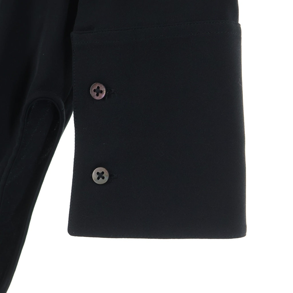 JIL SANDER(ジルサンダー) ボタンダウン レーヨン ロング 長袖シャツ ブラック JSPN602889 レディース