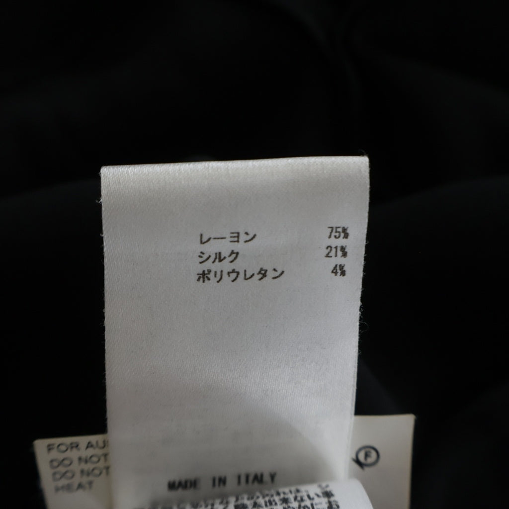 JIL SANDER(ジルサンダー) ボタンダウン レーヨン ロング 長袖シャツ ブラック JSPN602889 レディース
