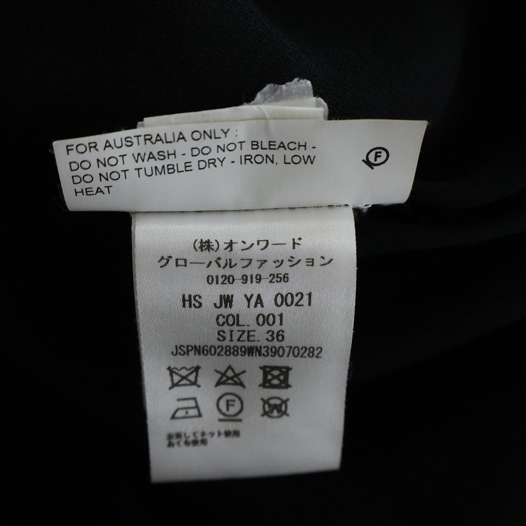 JIL SANDER(ジルサンダー) ボタンダウン レーヨン ロング 長袖シャツ ブラック JSPN602889 レディース