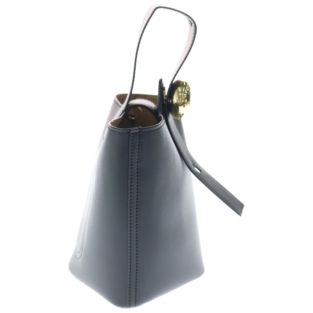 LOEWE(ロエベ) ペブル バケットバッグミニ レザー ゴールド金具 2WAY ハンドバッグ ショルダーバッグ ブラック AANBBBMX01 レディース