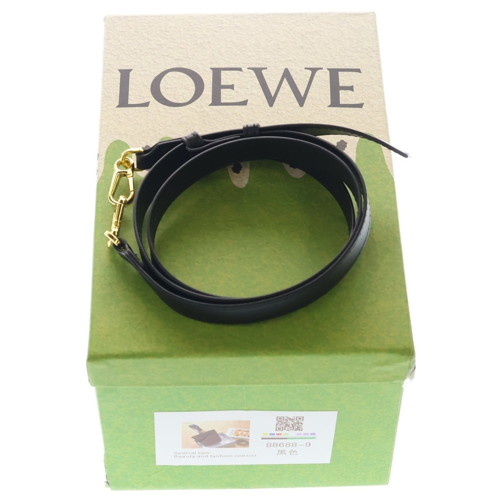 LOEWE(ロエベ) ペブル バケットバッグミニ レザー ゴールド金具 2WAY ハンドバッグ ショルダーバッグ ブラック AANBBBMX01 レディース