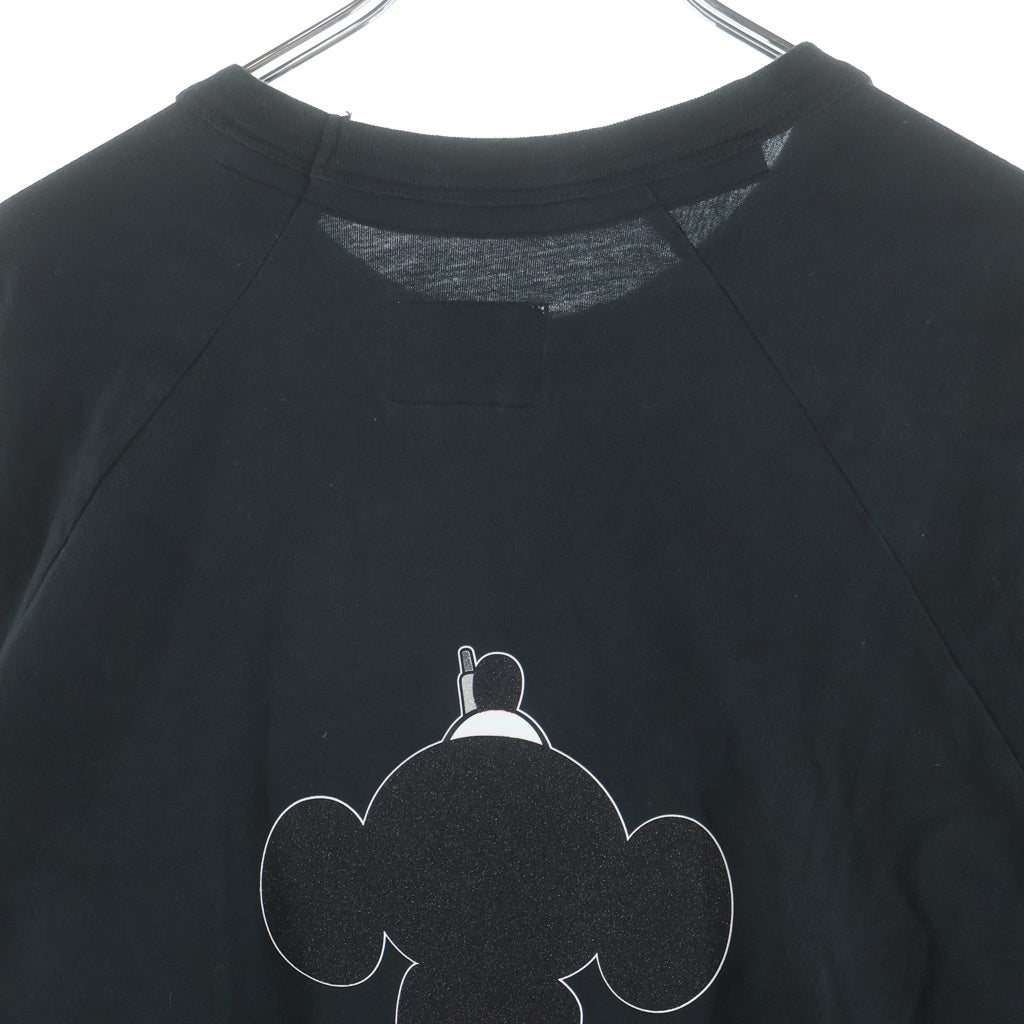SUPREME(シュプリーム) 25AW x Number (N)ine Mickey Mouse Raglan L/S Top ナンバーナイン ミッキーマウス ラグラン クルーネック 長袖Tシャツ カットソー ブラック