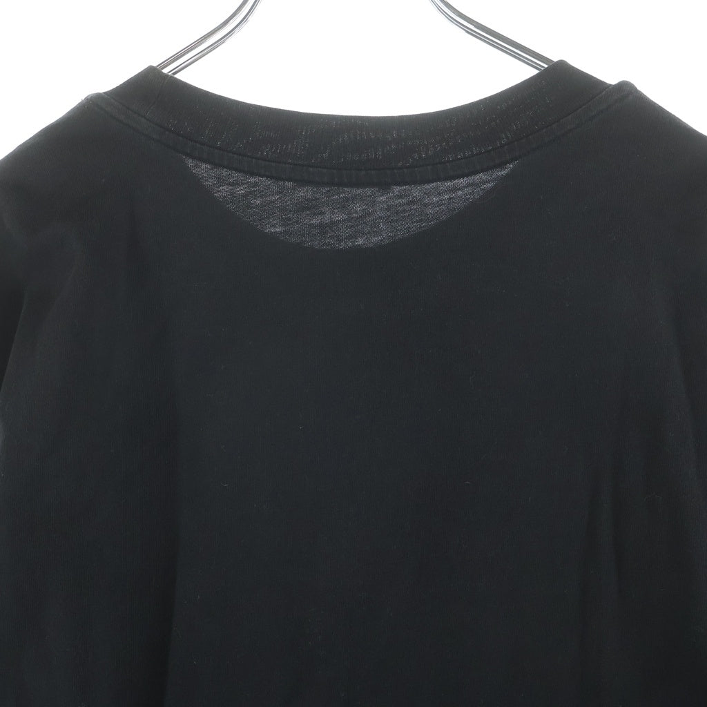MONCLER(モンクレール) 22AW LS T-SHIRT フロントプリント クルーネック長袖Tシャツカットソー ブラック H20918D00003