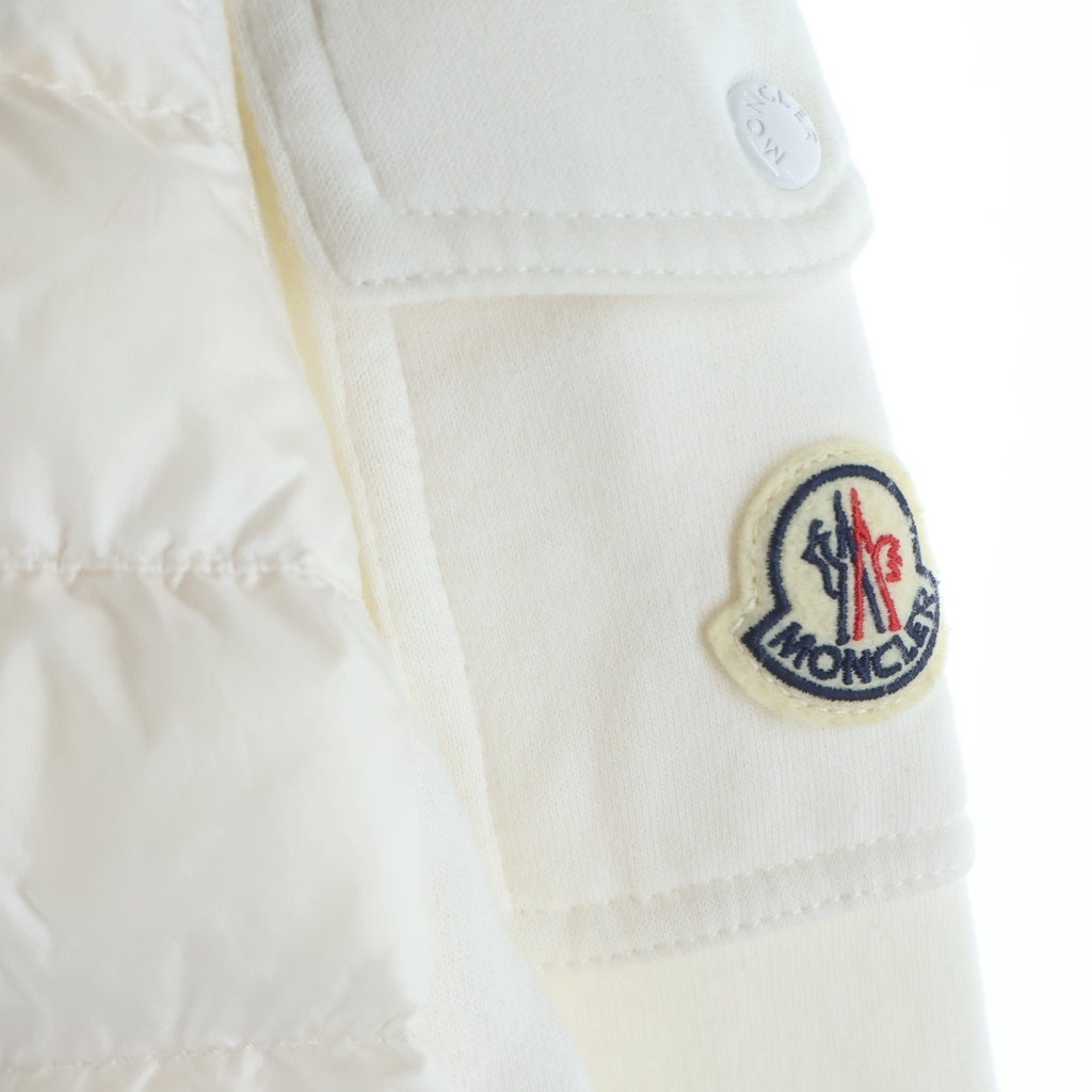 MONCLER(モンクレール) MAGLIA CARDIGAN マグリアカーディガン ダウン切り替え ジップアップ ジャケット ホワイト レディース H10938G00028
