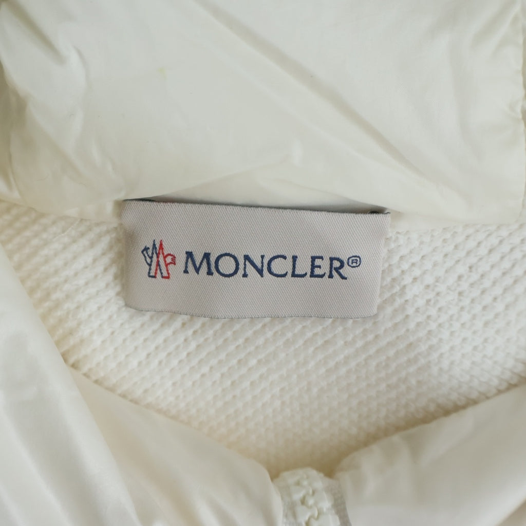 MONCLER(モンクレール) MAGLIA CARDIGAN マグリアカーディガン ダウン切り替え ジップアップ ジャケット ホワイト レディース H10938G00028