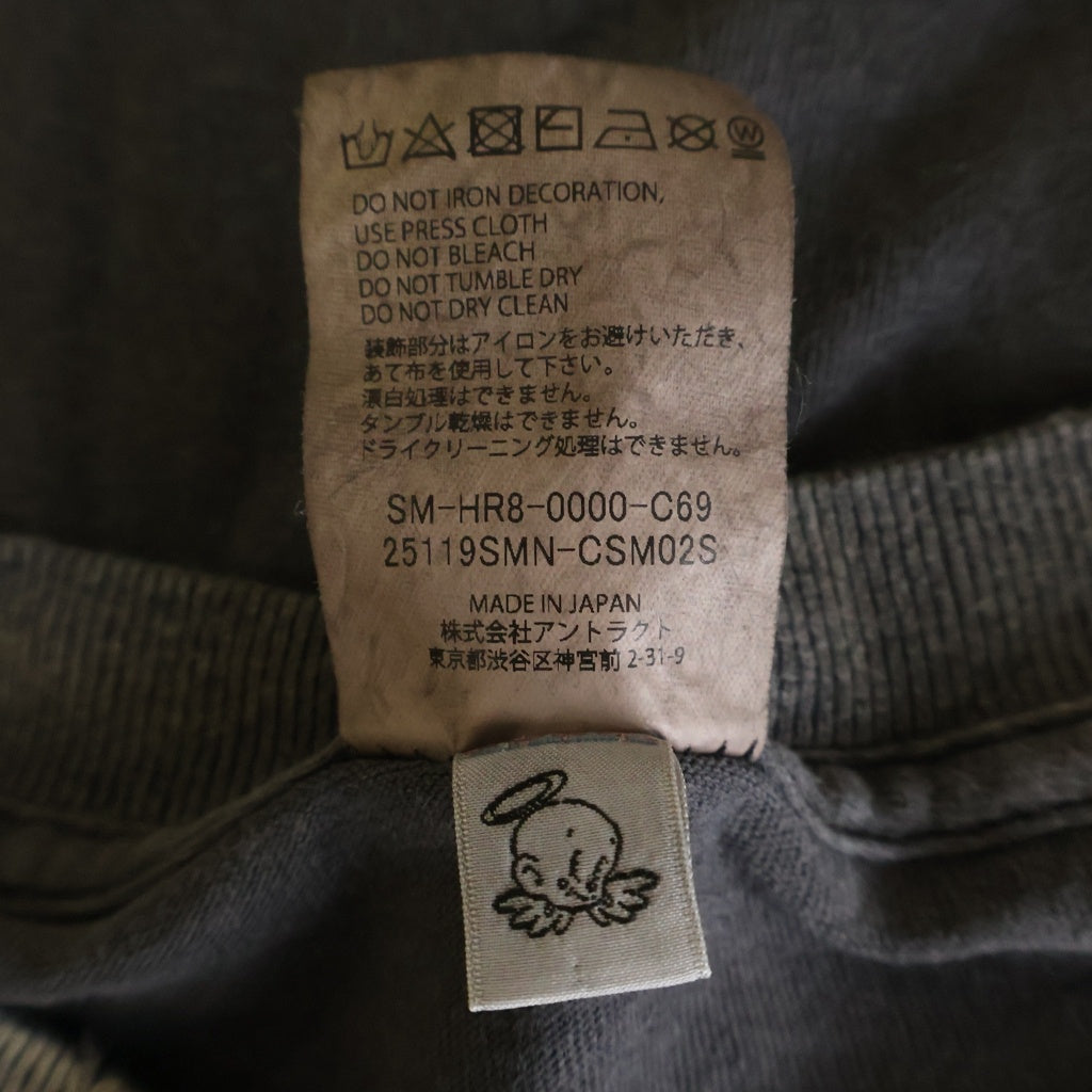 SAINT MICHAEL(セントマイケル) 25SS ×NEIGHBORHOOD STHD.HOOD TEE ネイバーフッド クルーネック 半袖Tシャツ カットソー ブラック SM-HR8-0000-C69