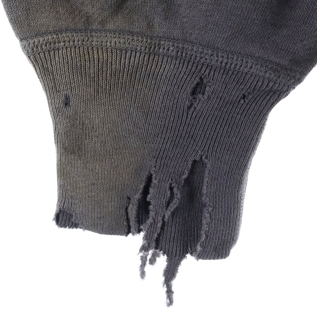 SAINT MICHAEL(セントマイケル) 26SS CREW NECK SWEAT ABBERATION ヴィンテージ加工 プリント クルーネック スウェットトレーナー ブラック SM-MK8-0000-054
