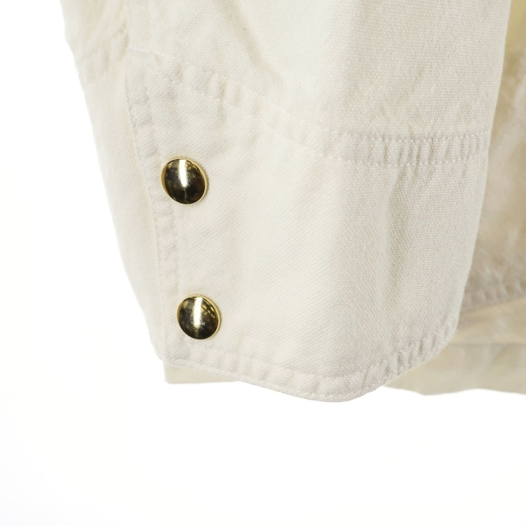AURALEE(オーラリー) 26SS WOOL COTTON LINEN OX WORK JACKET ワーク ジャケット デニム カバーオール アイボリー A26SB01DO