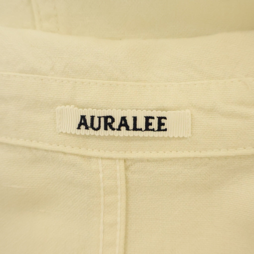 AURALEE(オーラリー) 26SS WOOL COTTON LINEN OX WORK JACKET ワーク ジャケット デニム カバーオール アイボリー A26SB01DO
