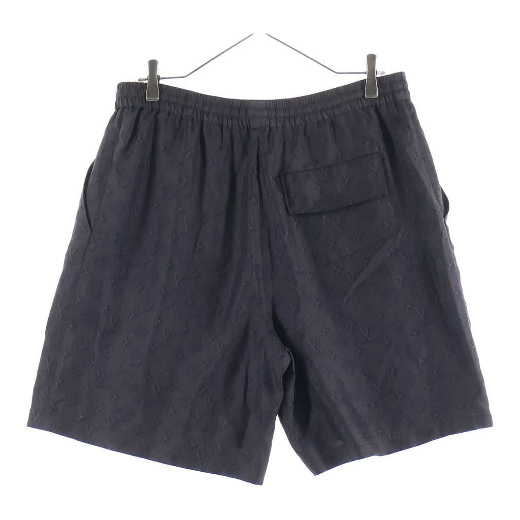 LOUIS VUITTON(ルイヴィトン) 25SS モノグラム 総柄 シルク ショートパンツ ハーフパンツ ショーツ ブラウン RM251M SSP HSP71W