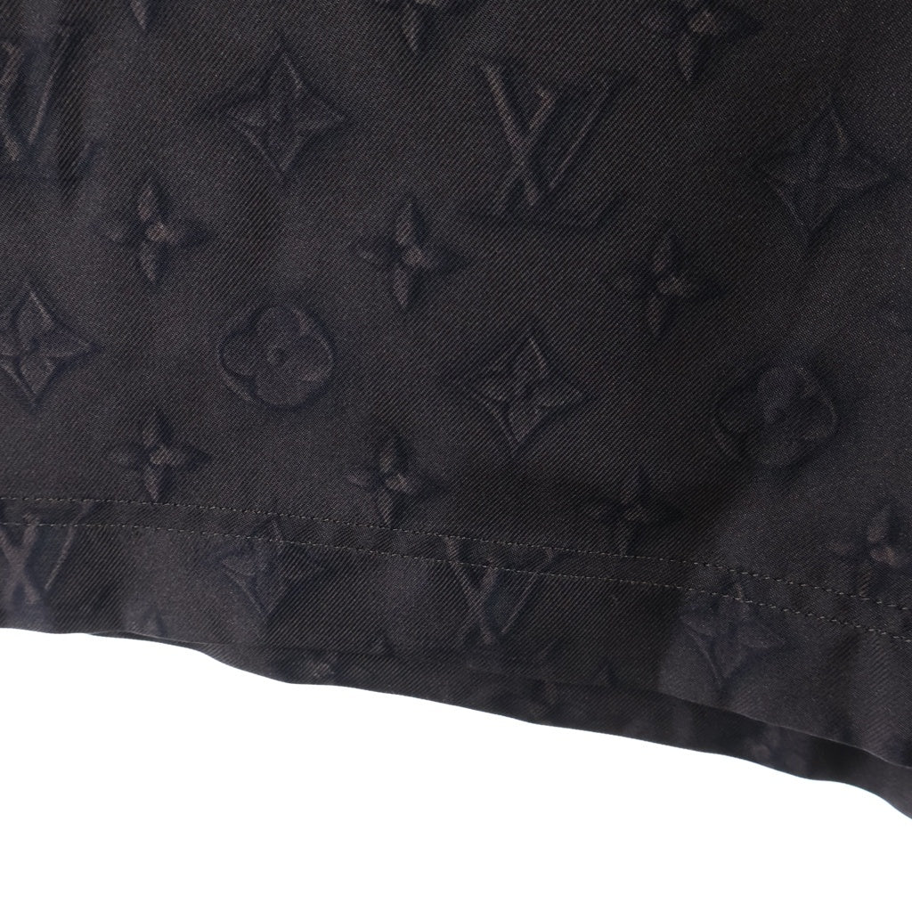 LOUIS VUITTON(ルイヴィトン) 25SS モノグラム 総柄 シルク ショートパンツ ハーフパンツ ショーツ ブラウン RM251M SSP HSP71W