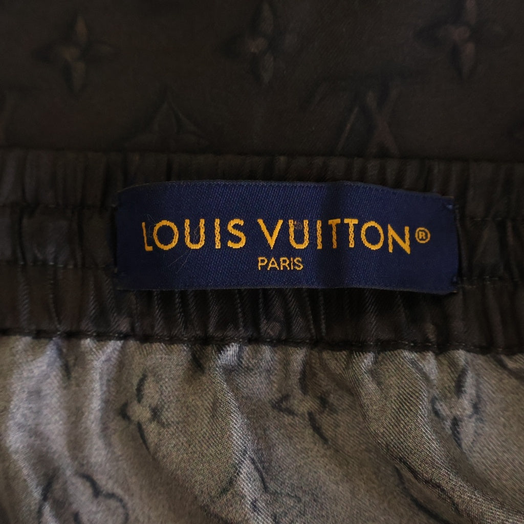 LOUIS VUITTON(ルイヴィトン) 25SS モノグラム 総柄 シルク ショートパンツ ハーフパンツ ショーツ ブラウン RM251M SSP HSP71W