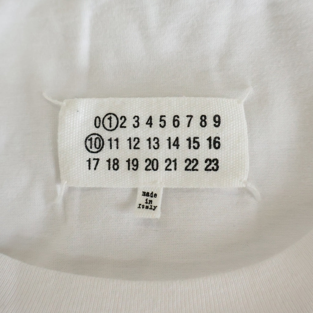 Maison Margiela(メゾンマルジェラ) 25SS 520 スタンプ ロゴプリント クルーネック 半袖Tシャツ カットソー ホワイト S50GC0724 S23789