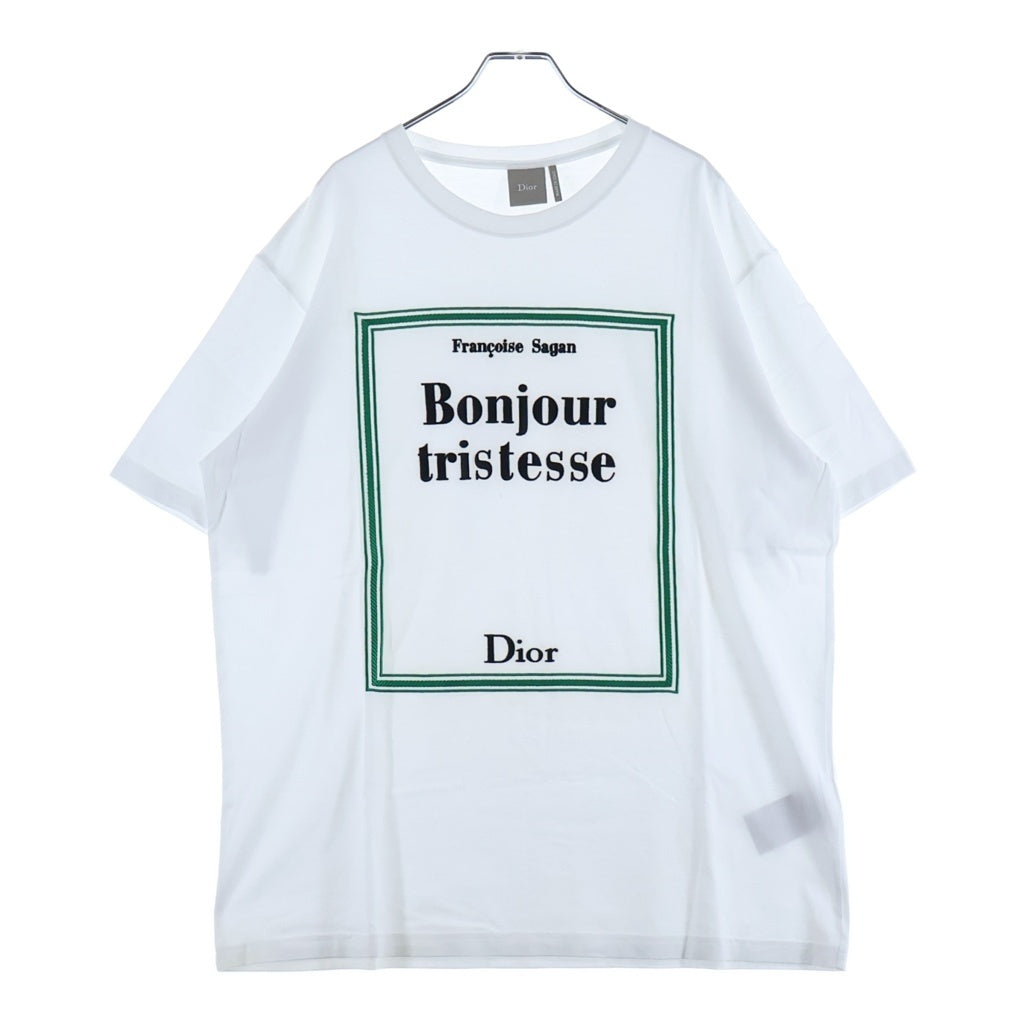 DIOR(ディオール) 26SS Book Cover Tee ブックカバー刺繍 コットン 半袖Tシャツ カットソー ホワイト 683J642A0677