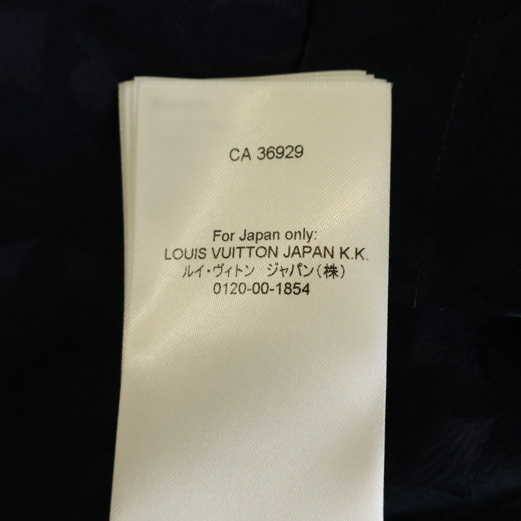 LOUIS VUITTON(ルイヴィトン) 25AW モノグラム グラフィック ジャガード 総柄 レーヨン オープンカラー 半袖シャツ ネイビー RM252M WYK HTS72W