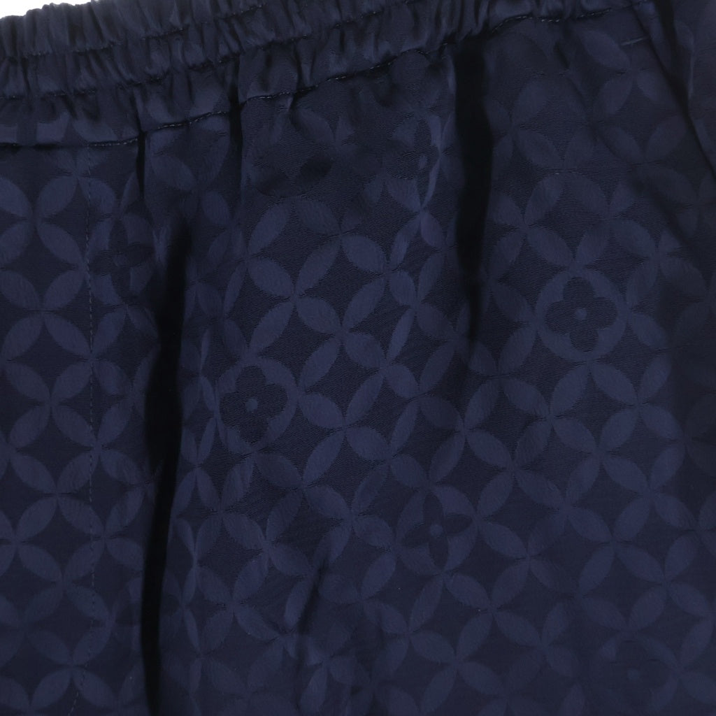 LOUIS VUITTON(ルイヴィトン) 25AW モノグラム グラフィック ジャガード 総柄 レーヨン ハーフパンツ ショートパンツ ショーツ ネイビー RM252M WYK HTP85W