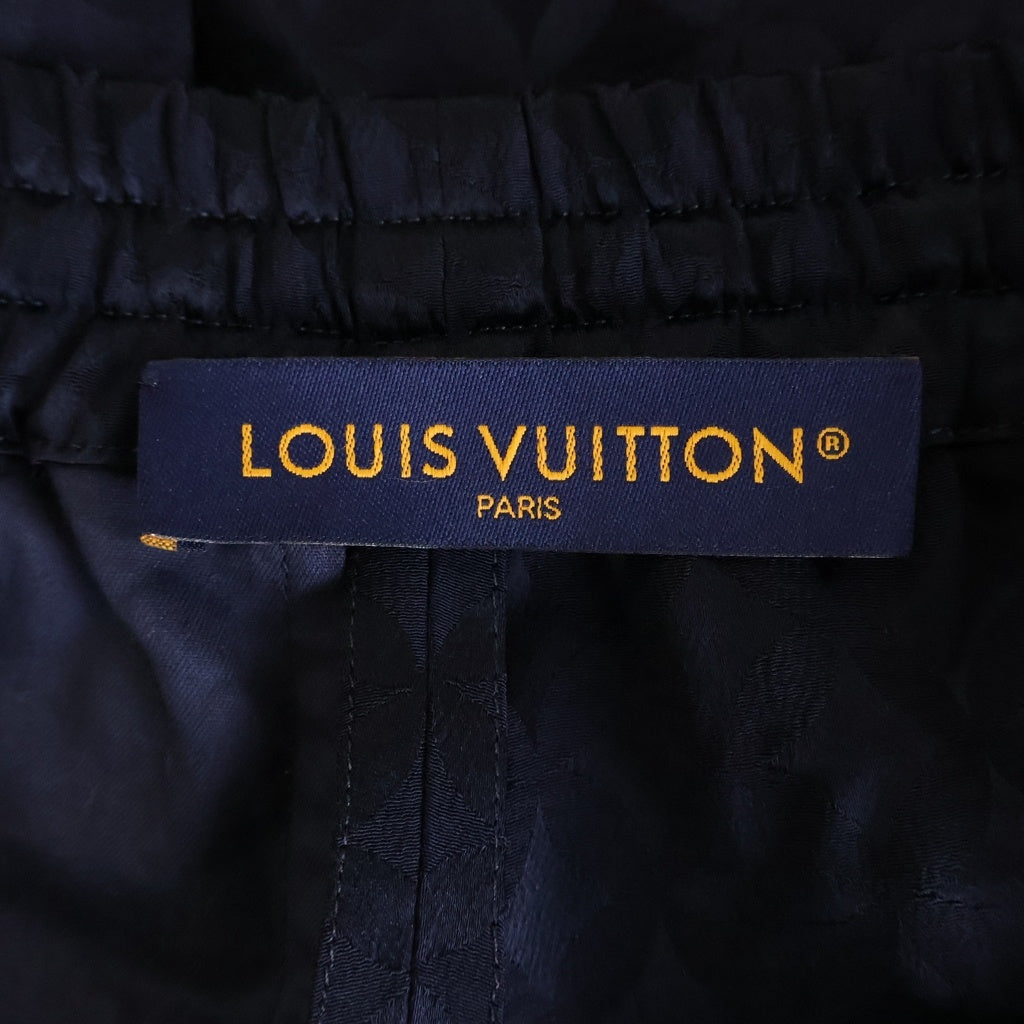 LOUIS VUITTON(ルイヴィトン) 25AW モノグラム グラフィック ジャガード 総柄 レーヨン ハーフパンツ ショートパンツ ショーツ ネイビー RM252M WYK HTP85W