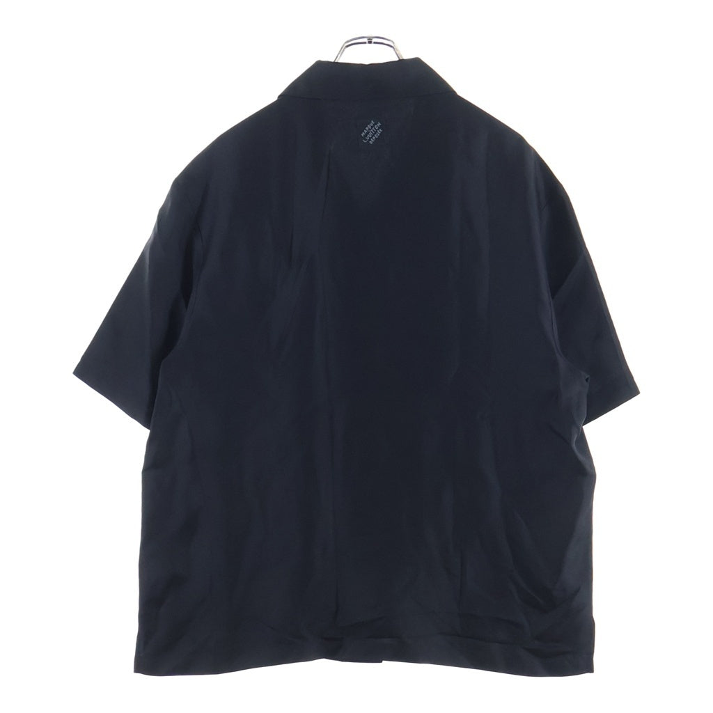 LOUIS VUITTON(ルイヴィトン) 25AW LV フラワー シグネチャー シルク オープンカラー 半袖シャツ ブラック RM252M YJV HTS72W