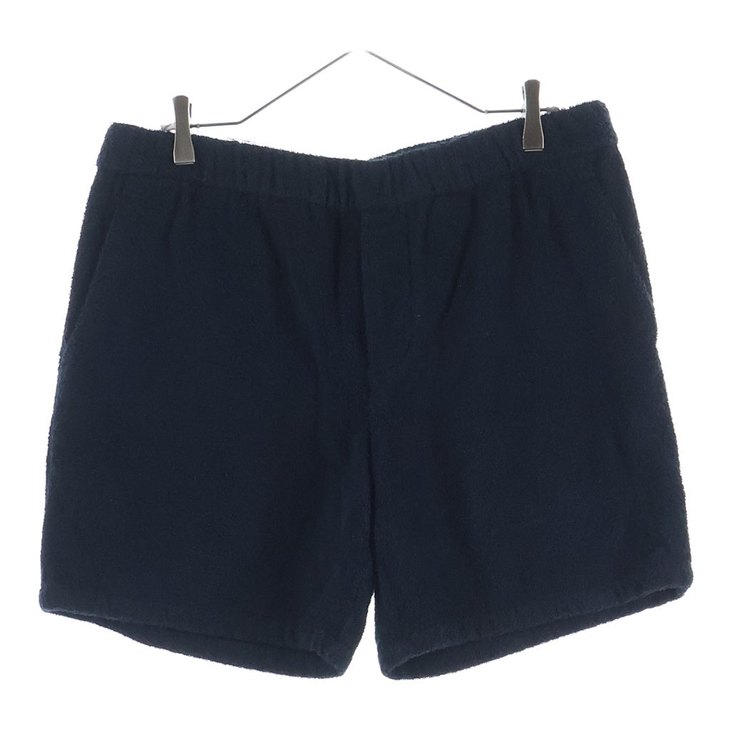 PRADA(プラダ) 22SS Cotton Terry Shorts トライアングルロゴプレート パイル地 コットンテリー ショーツ ショートパンツ ハーフパンツ ブラック SPH154 S212 1ZR3