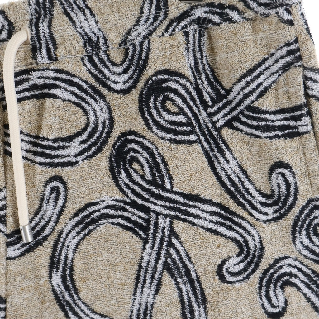 LOEWE(ロエベ) 26SS アナグラムジャガード テリーコットン パイル地 ショートパンツ ハーフパンツ ショーツ ベージュ H616Y1KX14