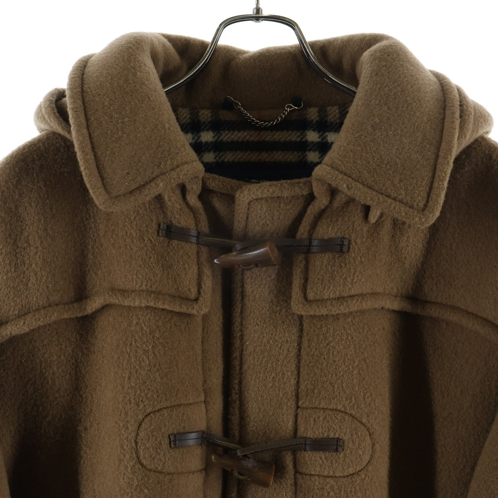 BURBERRY(バーバリー) 裏地ノバチェック柄 ウール ダッフルコート ベージュ 240002233089