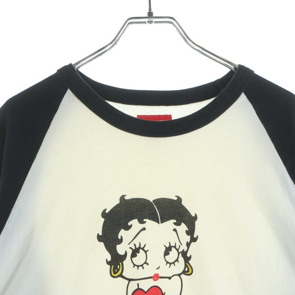 SUPREME(シュプリーム) 16SS ベティーブープ ラグラン アームロゴ クルーネック 長袖 Tシャツ