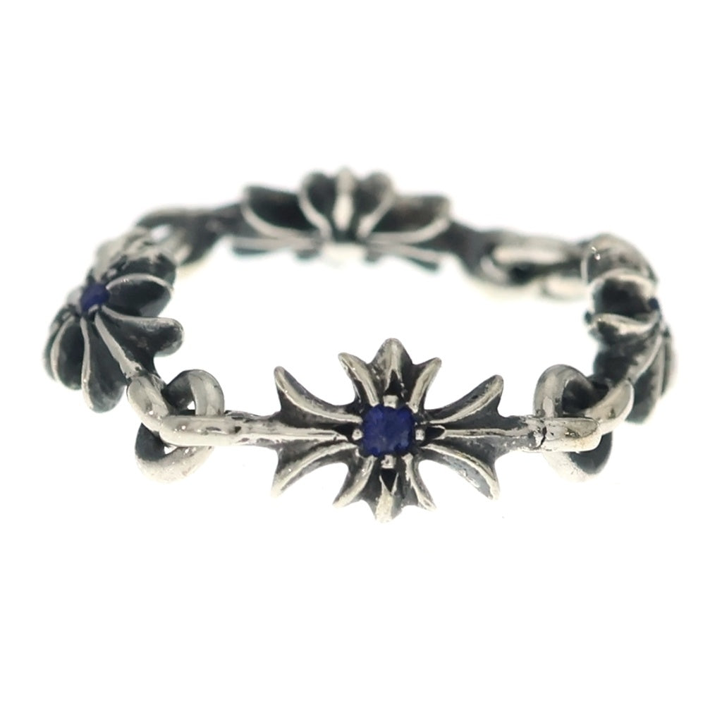 CHROME HEARTS(クロムハーツ) RING TNY E CH PLS SAP タイニーECHプラス シルバーリング PAVEサファイア