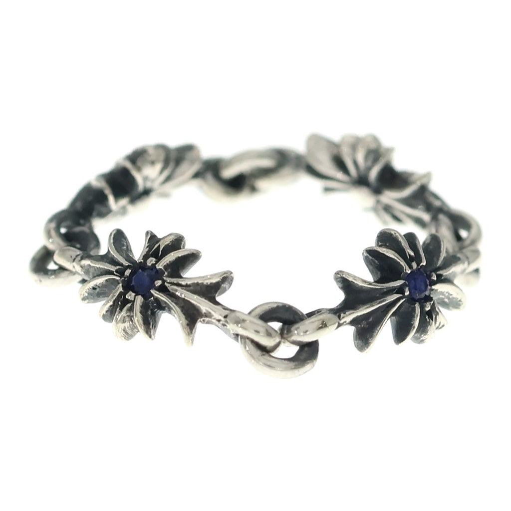 CHROME HEARTS(クロムハーツ) RING TNY E CH PLS SAP タイニーECHプラス シルバーリング PAVEサファイア