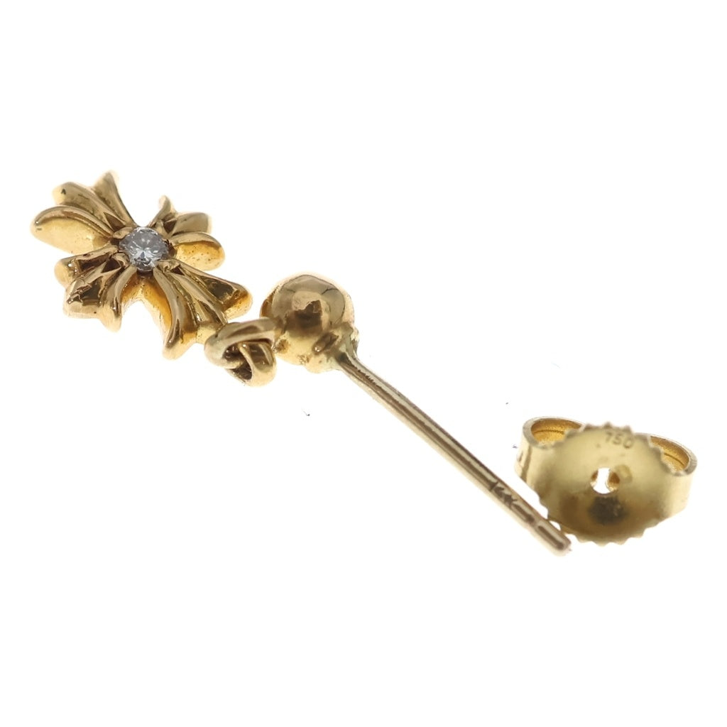 CHROME HEARTS(クロムハーツ) 22K TNY E CH PLS 1DIA タイニーE CHプラス ドロップピアス 1ダイヤ ゴールド BCA024