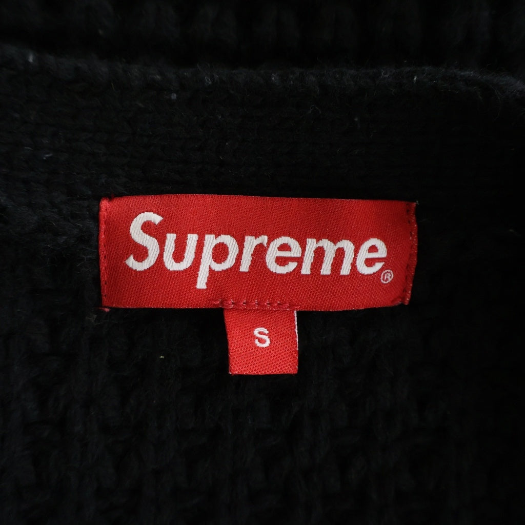 SUPREME(シュプリーム) 21AW Waffle Knit Cardigan ワッフル ニット カーディガン ブラック