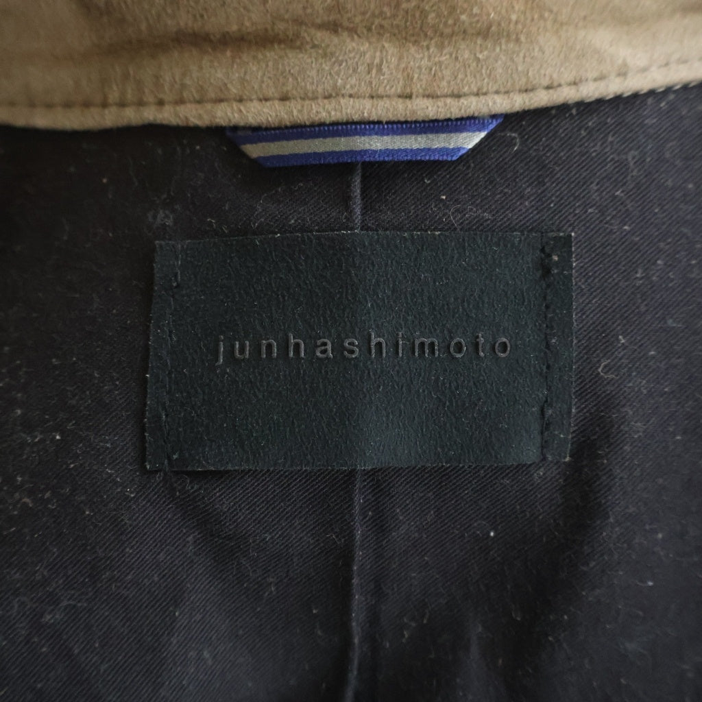 jun hashimoto(ジュンハシモト) 17AW スエード シングルライダースジャケット ブラウン 1021720001