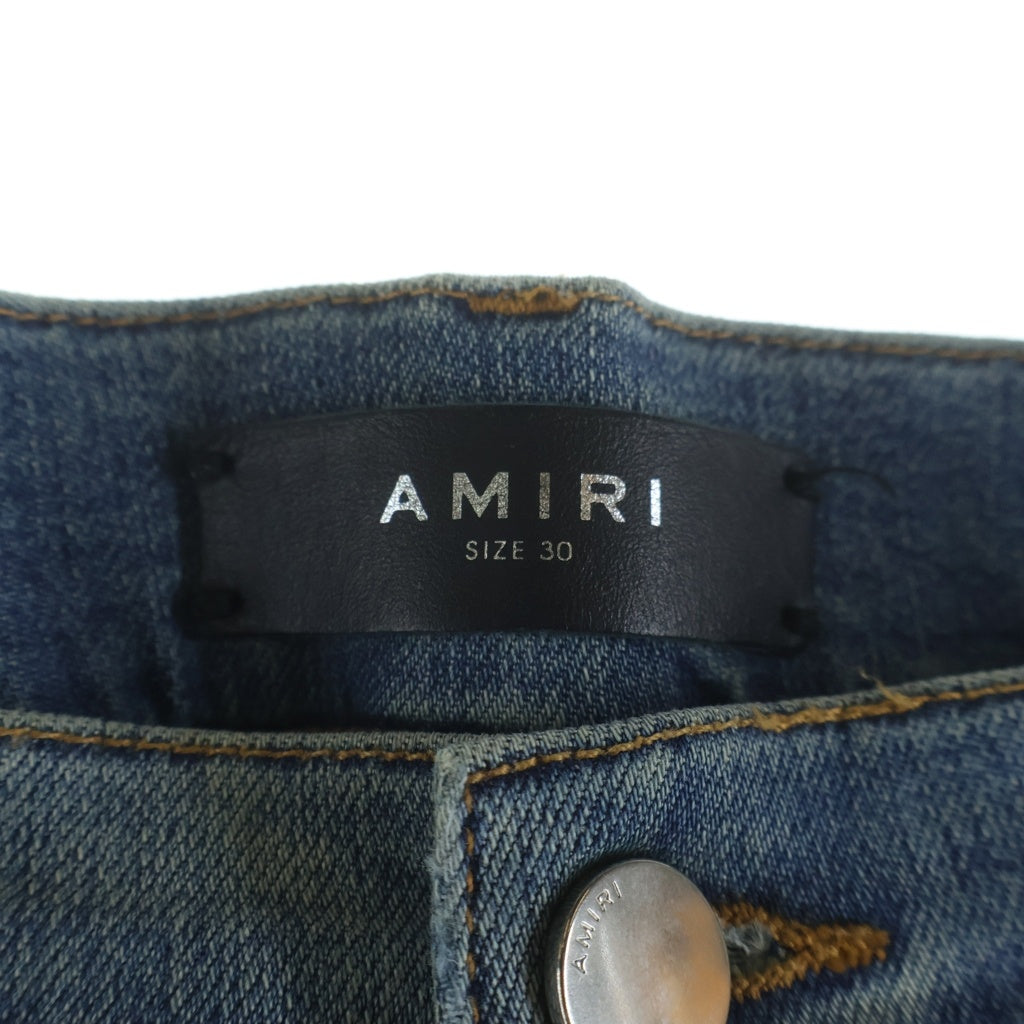 AMIRI(アミリ) ダメージ加工 スキニーデニムパンツ インディゴ