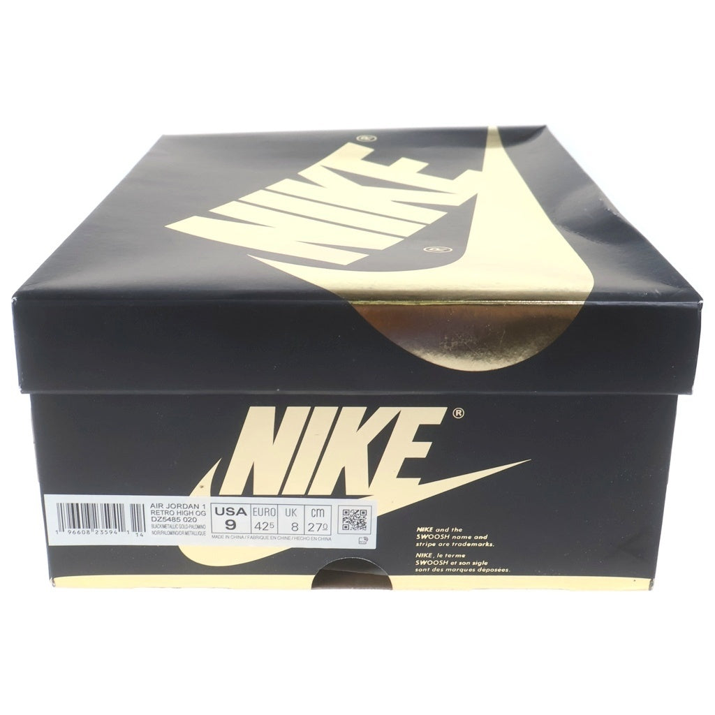 NIKE(ナイキ) AIR JORDAN 1 RETRO HIGH OG PALOMINO DZ5485-020 エアジョーダン1 レトロ パロミノ ハイカットスニーカー ブラウン/ブラック US9/27cm