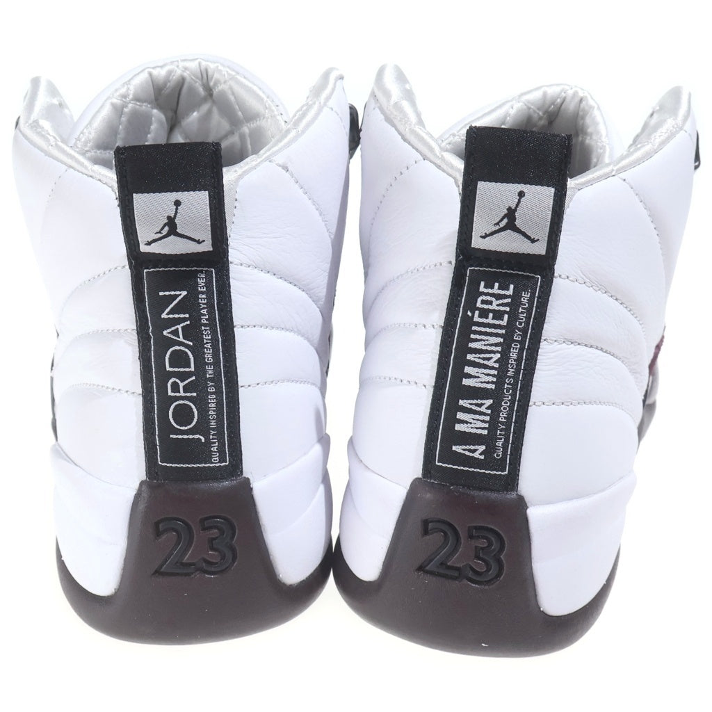 NIKE(ナイキ) ×A Ma Maniere WMNS AIR JORDAN12 DV6989-100 ウィメンズ アママニエール エアジョーダン12 ハイカットスニーカー ホワイト/バーガンディ US8.5/25.5cm