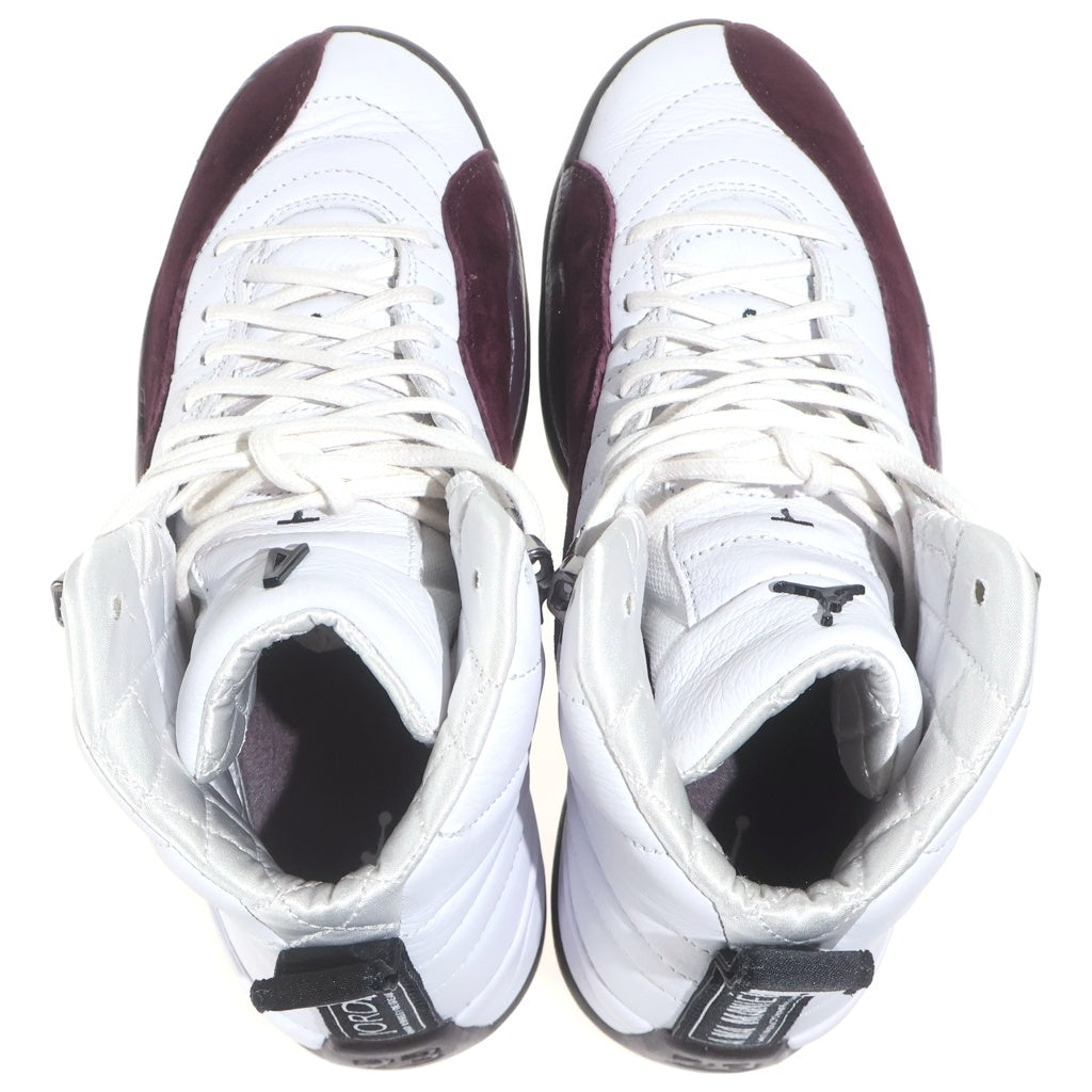 NIKE(ナイキ) ×A Ma Maniere WMNS AIR JORDAN12 DV6989-100 ウィメンズ アママニエール エアジョーダン12 ハイカットスニーカー ホワイト/バーガンディ US8.5/25.5cm