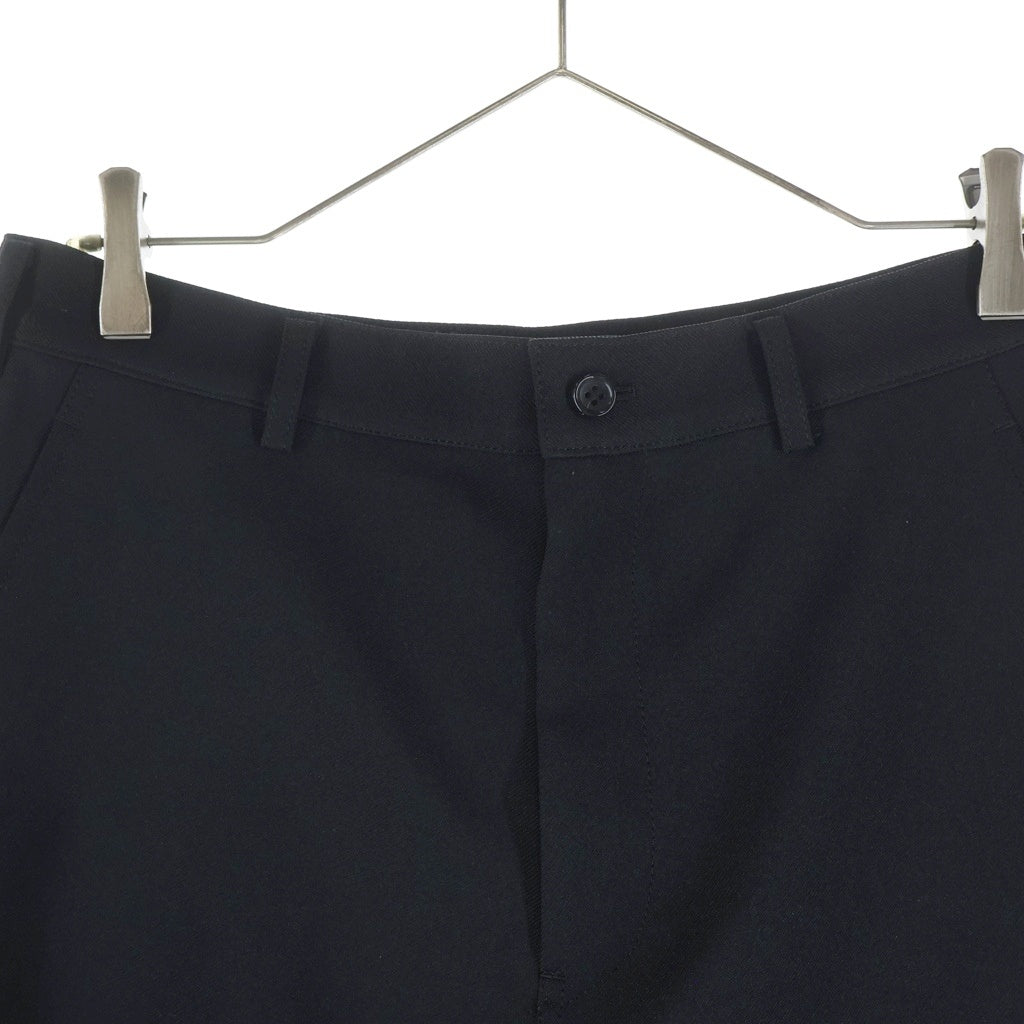 COMME des GARCONS SHIRT(コムデギャルソンシャツ) 26SS サイドジップ ワイドシルエット ハーフ ショートパンツ ブラック FQ-P502