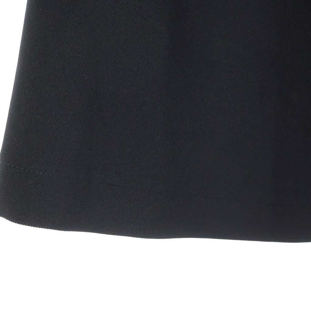 COMME des GARCONS SHIRT(コムデギャルソンシャツ) 26SS サイドジップ ワイドシルエット ハーフ ショートパンツ ブラック FQ-P502